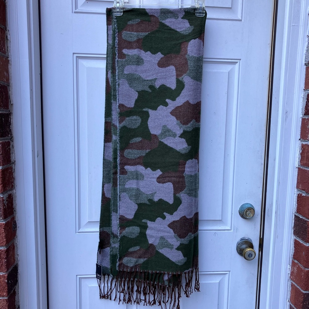 Camo Print Scarf